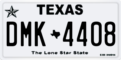 TX license plate DMK4408