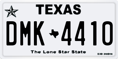TX license plate DMK4410