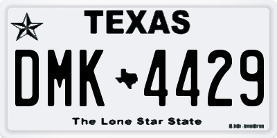 TX license plate DMK4429