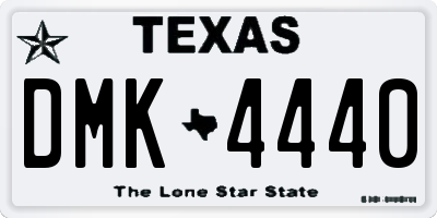 TX license plate DMK4440