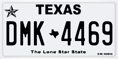 TX license plate DMK4469