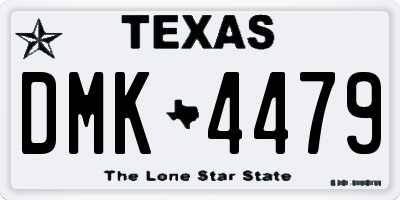 TX license plate DMK4479