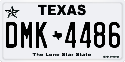 TX license plate DMK4486