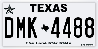 TX license plate DMK4488