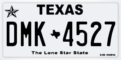 TX license plate DMK4527