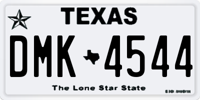 TX license plate DMK4544