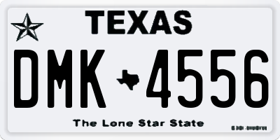 TX license plate DMK4556
