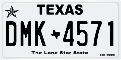 TX license plate DMK4571
