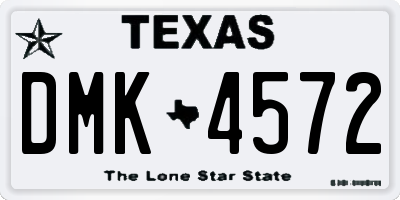 TX license plate DMK4572