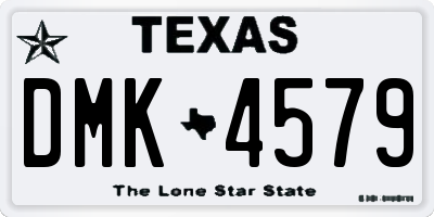TX license plate DMK4579