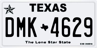 TX license plate DMK4629