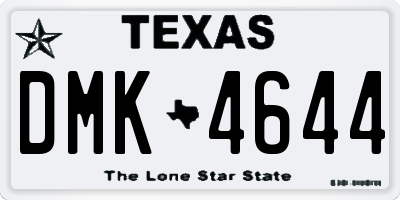 TX license plate DMK4644