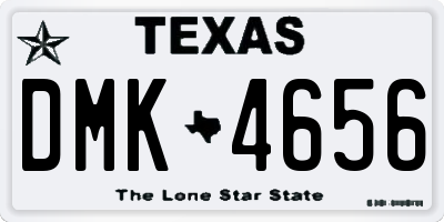 TX license plate DMK4656