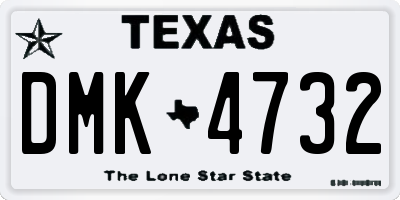 TX license plate DMK4732
