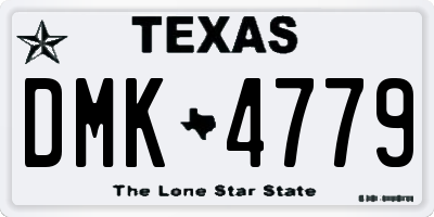 TX license plate DMK4779