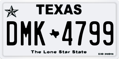 TX license plate DMK4799