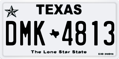 TX license plate DMK4813