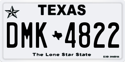 TX license plate DMK4822