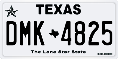 TX license plate DMK4825