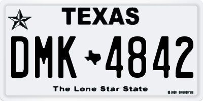 TX license plate DMK4842