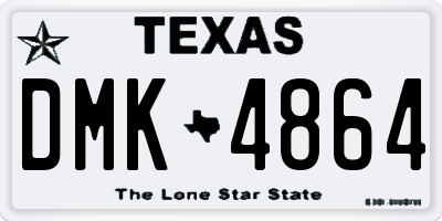 TX license plate DMK4864