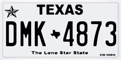 TX license plate DMK4873