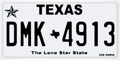 TX license plate DMK4913