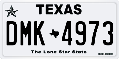 TX license plate DMK4973