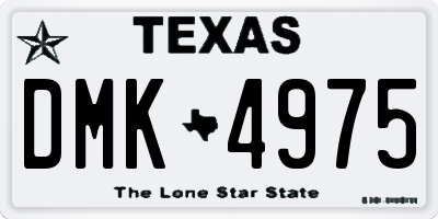 TX license plate DMK4975