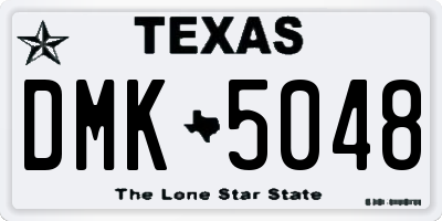 TX license plate DMK5048