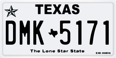 TX license plate DMK5171