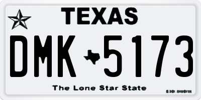 TX license plate DMK5173