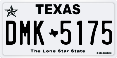 TX license plate DMK5175