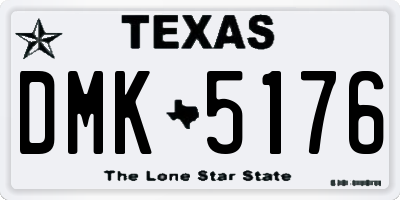 TX license plate DMK5176