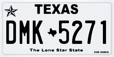 TX license plate DMK5271