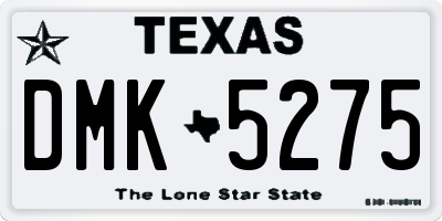 TX license plate DMK5275