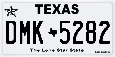 TX license plate DMK5282