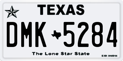 TX license plate DMK5284