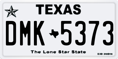 TX license plate DMK5373