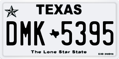 TX license plate DMK5395