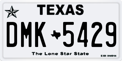 TX license plate DMK5429