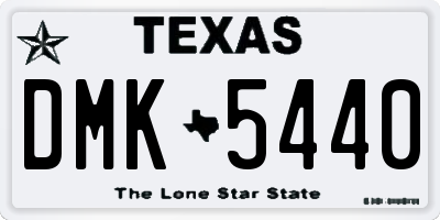 TX license plate DMK5440