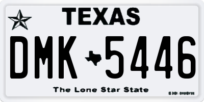 TX license plate DMK5446