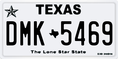 TX license plate DMK5469