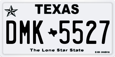TX license plate DMK5527