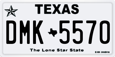 TX license plate DMK5570