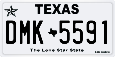 TX license plate DMK5591