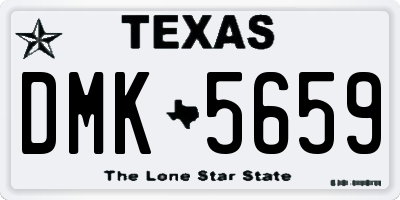 TX license plate DMK5659