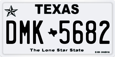 TX license plate DMK5682
