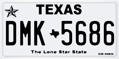 TX license plate DMK5686